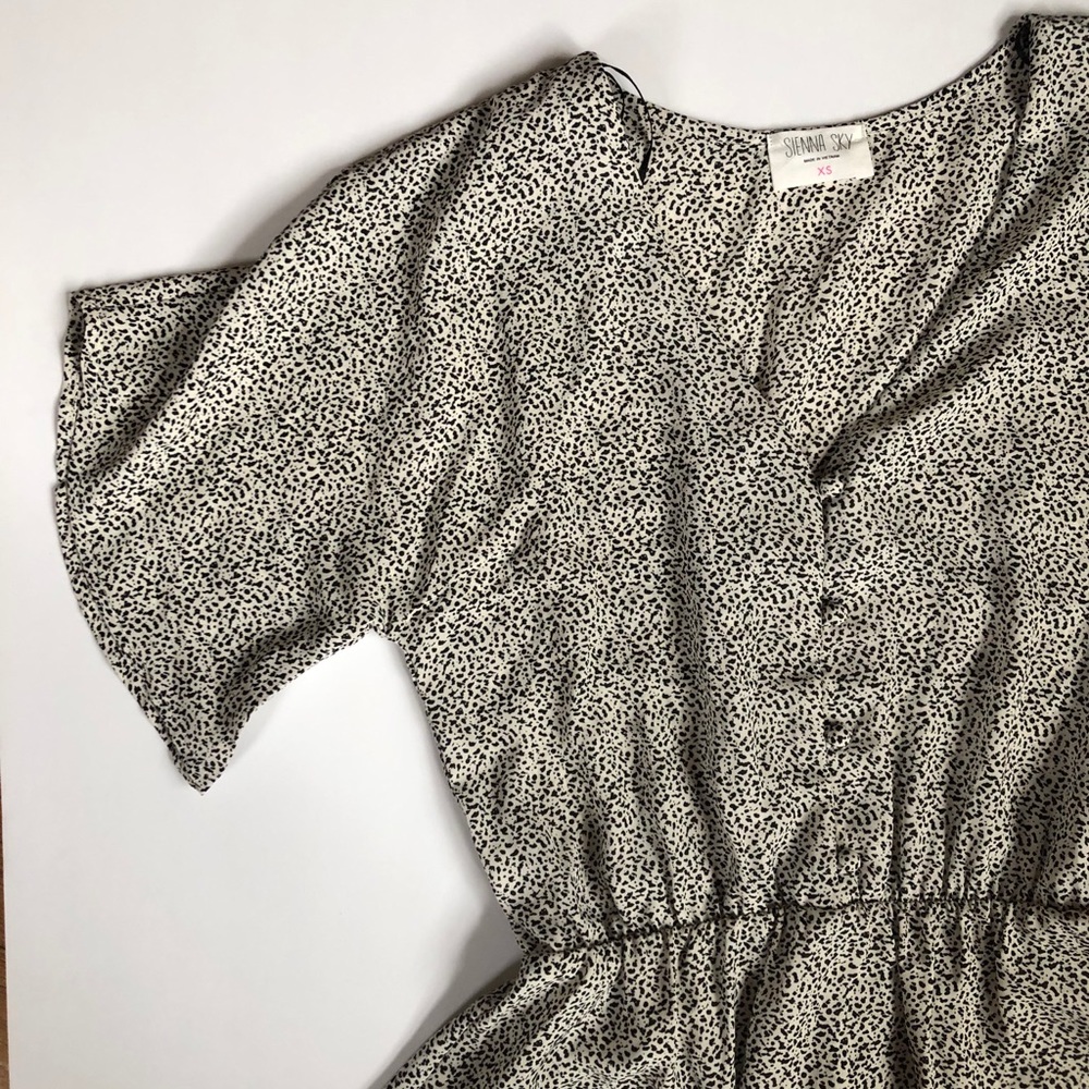 Sienna Sky Dalmatian Peplum Top